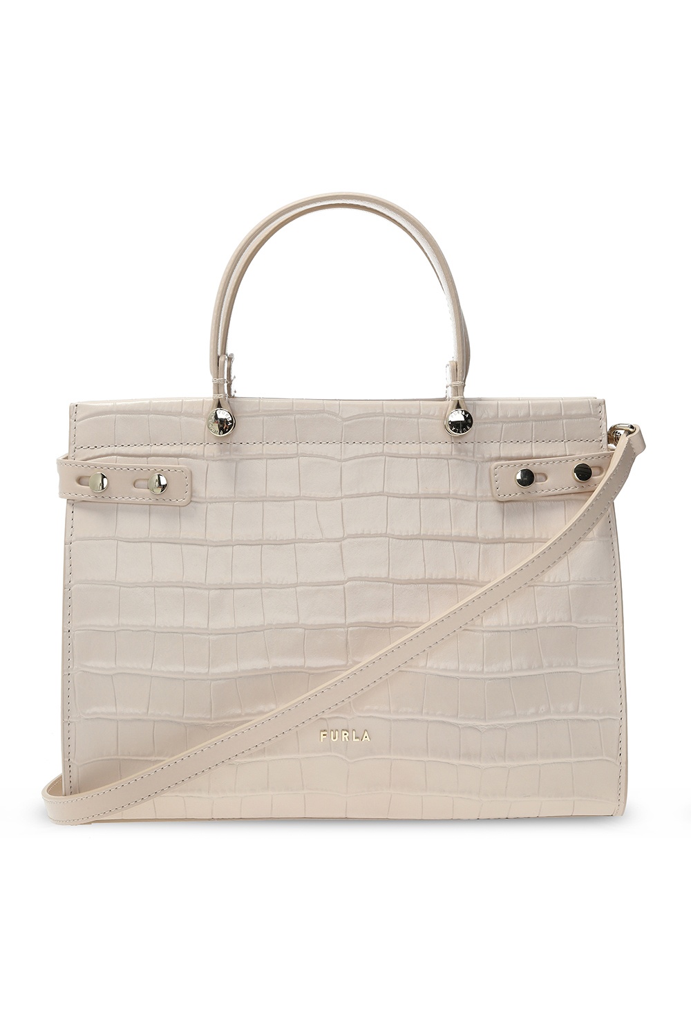 Canapa crystal-embellished 2way bag - Cream 'Lady' shoulder bag Furla -  SchaferandweinerShops Spain